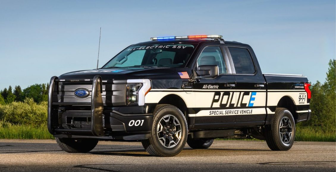 F-150 agora ganha versão elétrica nos EUA para atender a polícia; confira. Foto: Ford Divulgação