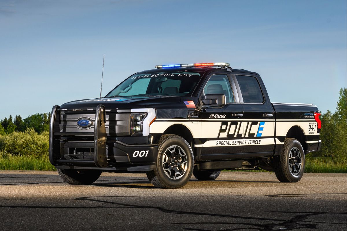 F-150 agora ganha versão elétrica nos EUA para atender a polícia; confira. Foto: Ford Divulgação