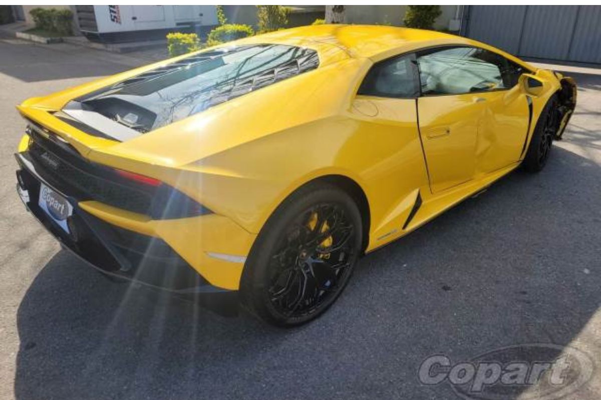 Lamborghini Huracán R$ 2 milhões abaixo da tabela; saiba o porquê. Foto: Copart