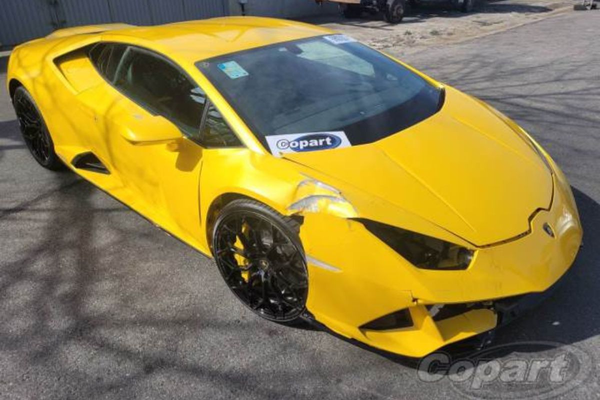 Lamborghini Huracán R$ 2 milhões abaixo da tabela; saiba o porquê. Foto: Copart