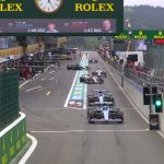 Treino para o GP da Bélgica. Foto: Twitter F-1