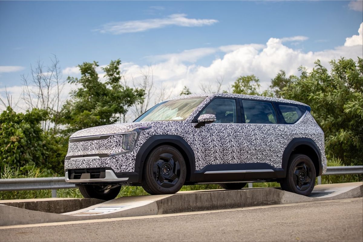 EV9: Kia intensifica testes finais do SUV 100% elétrico para lançar em 2023. Foto: Canva