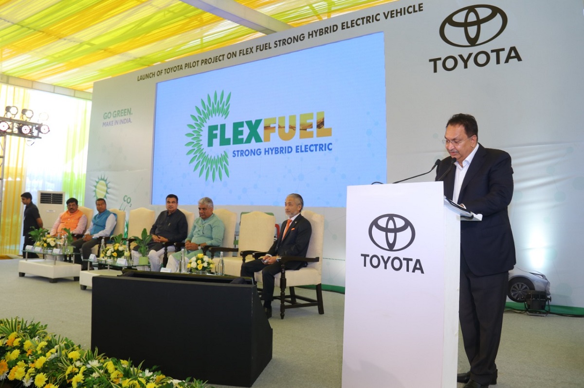 Toyota apresenta o Corolla Hybrid Flex ao mercado indiano. Foto: Toyota