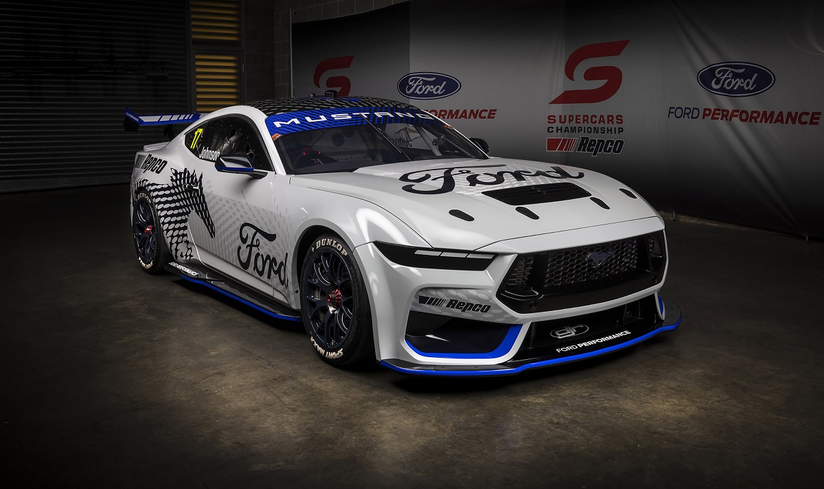 Mustang GT ganha versão para corrida em apresentação na Austrália. Foto: Divulgação
